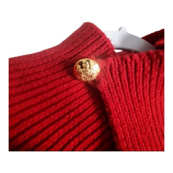 VTG LAUREN RALPH LAUREN Cotton Shawl Neck Fisherman Sweater Jumper  - Picture 5 of 5